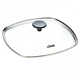 Крышка для сковороды GCSQ10, 27х27 см, стекло, Lodge, фото 