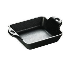 Сковорода порционная квадратная 16.5 х16.5 см, черная, чугун, Lodge, фото 