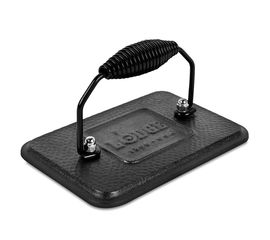 Пресс для гриля прямоугольный 17х13 см, черный, чугун, Lodge, фото 