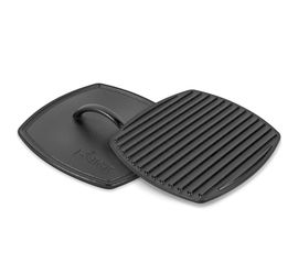 Пресс для гриля, рифленый, квадратный, размер: 21 х 21 см, материал: чугун, LPP3, LODGE, США, фото 