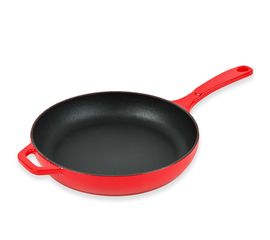 Сковорода круглая 28 см, красная, Lodge, фото 