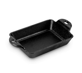 Блюдо для запекания, прямоугольное, размер: 20 х 10 см, материал: чугун, HMSRC, LODGE, США, фото 