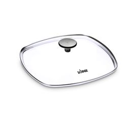 Крышка квадратная, размер: 26 х 26 см, материал: стекло, GLSQ10, LODGE, США, фото 