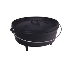 Казан, 41 см, 11.3 л, черный, чугун, Lodge, фото 