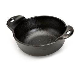 Сковорода порционная круглая, 13х4.5 см, черная, чугун, Lodge, фото 