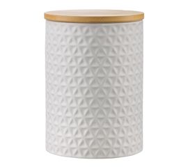 Банка для хранения керамическая Farah, 900 мл, белая, Liberty Jones, фото 