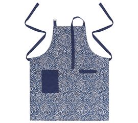Фартук из хлопка темно-синего цвета с принтом Спелая Смородина из коллекции Scandinavian touch, 70х85 см, Tkano, фото 
