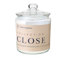Банка для хранения стеклянная Close, 3 л, Liberty Jones, фото 