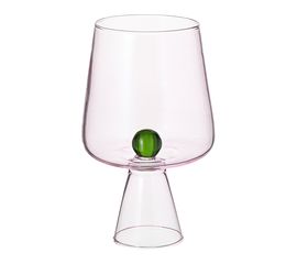 Бокал для вина Orb, 400 мл, розовый/зеленый, Liberty Jones, фото 