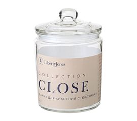Банка для хранения стеклянная Close, 2 л, Liberty Jones, фото 
