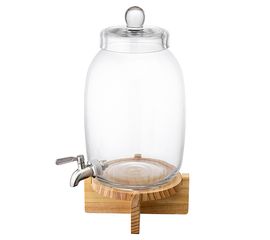 Диспенсер для напитков на деревянной подставке Flo, 5,4 л, Liberty Jones, фото 