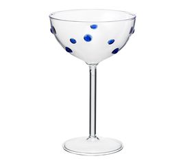 Креманка Pom-pon, 225 мл, прозрачная/синяя, Liberty Jones, фото 