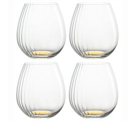 Набор бокалов для вина Alice, 610 мл, золотистые, 4 шт., Liberty Jones, фото 