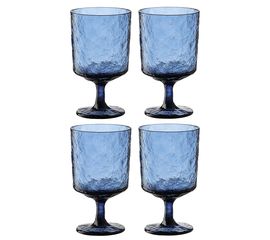 Набор бокалов для вина Arctic, 280 мл, синий, 4 шт., Liberty Jones, фото 