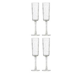 Набор бокалов для шампанского Arctic, 180 мл, прозрачный, 4 шт., Liberty Jones, фото 