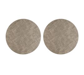 Набор из 2-х сервировочных салфеток Leanera, d 35 см, песочные, Liberty Jones, фото 