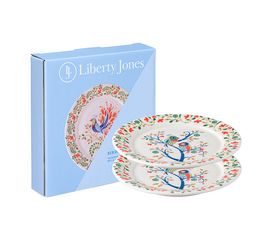 Набор тарелок Love Birds из коллекции Birds of Paradise в подарочной упаковке, d 18 см, 2 шт., Liberty Jones, фото 