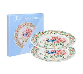 Набор тарелок Fantail Bird из коллекции Birds of Paradise в подарочной упаковке, d 28 см, 2 шт., Liberty Jones, фото 