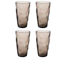 Набор стаканов Hollow, 550 мл, серо-коричневый, 4 шт., Liberty Jones, фото 