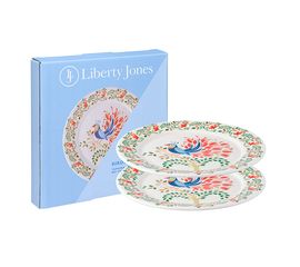 Набор тарелок Fantail Bird из коллекции Birds of Paradise в подарочной упаковке, d 21 см, 2 шт., Liberty Jones, фото 