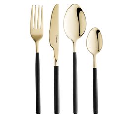 Набор столовых приборов Duality, золотистые, 16 пред., Liberty Jones, фото 
