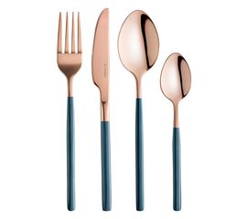 Набор столовых приборов Duality, розовое золото, 16 пред., Liberty Jones, фото 