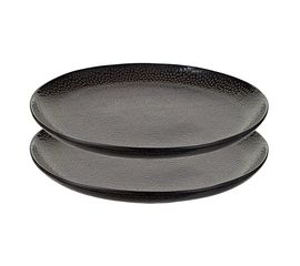 Набор тарелок Dots, d 21 см, черные, 2 шт., Liberty Jones, фото 