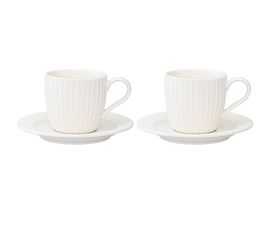 Набор чашек с блюдцами Soft Ripples, Dual Glazing, 125 мл, 2 шт., Liberty Jones, фото 