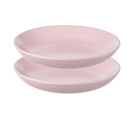 Набор тарелок для пасты Simplicity, d 20 см, розовые, 2 шт., Liberty Jones, фото 