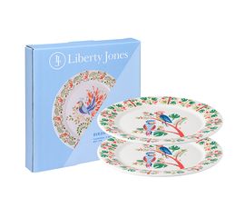Набор тарелок Parrot из коллекции Birds of Paradise в подарочной упаковке, d 21 см, 2 шт., Liberty Jones, фото 