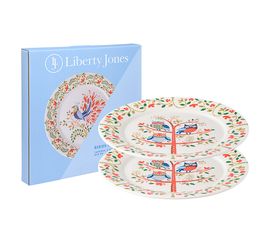 Набор тарелок Owl из коллекции Birds of Paradise в подарочной упаковке, d 28 см, 2 шт., Liberty Jones, фото 