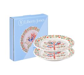 Набор тарелок Owl из коллекции Birds of Paradise в подарочной упаковке, d 18 см, 2 шт., Liberty Jones, фото 