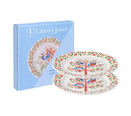 Набор тарелок Owl из коллекции Birds of Paradise в подарочной упаковке, d 21 см, 2 шт., Liberty Jones, фото 