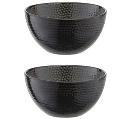 Набор чаш Dots, 800 мл, черные, 2 шт., Liberty Jones, фото 