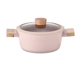 Кастрюля со стеклянной крышкой для индукционных плит Blossom 20 см, Neoflam, фото 