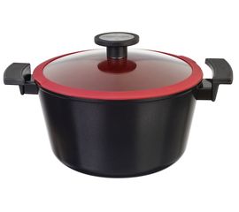 Кастрюля со стеклянной крышкой для индукционных плит De Chef 4,8 л, 24 см,  Neoflam, фото 