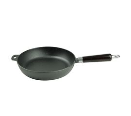 Сковорода чугунная с деревянной ручкой d=24 cм, P.L. Proff Cuisine, фото 