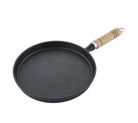 Сковорода блинная чугунная с деревянной ручкой 20 cм, P.L. Proff Cuisine, фото 