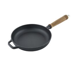Сковорода чугунная с деревянной ручкой d 22.5 cм, P.L. Proff Cuisine, фото 