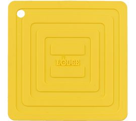Подставка под кастрюлю, 15x15 см, желтая, силикон, Lodge, Цвет: Желтый, фото 