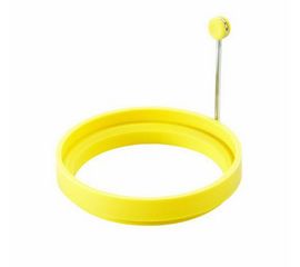 Кольцо силиконовое для жарки 10 см. желтое, Lodge, фото 