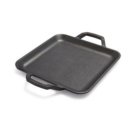 Сковорода квадратная с двумя ручками, Chef Collection, 28 х28 см, чугунная, LC11SGR, Lodge, фото 