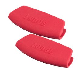 Набор ручек-прихваток, 2 шт, красные, силикон, Lodge, фото 