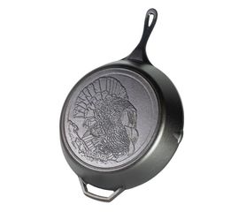 Сковорода диаметр, 33 см, чугун, L12SKWLTKY, "Индейка" серия Wild Life, LODGE, фото 