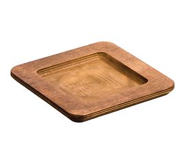 Подставка квадратная для сковороды 4020325, 19.5х19.5 см, коричневая, дерево, Lodge, фото 