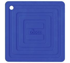 Подставка под кастрюлю, 15x15 см, голубая, силикон, Lodge, Цвет: Голубой, фото 