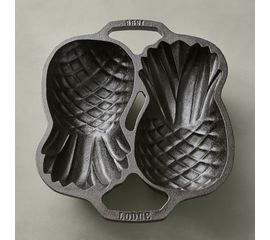 Форма для запекания в виде ананаса черный чугун 30*30 см, L2PP, Lodge, фото 