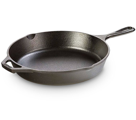 Сковорода круглая 26 см, черная, чугун, Lodge, Диаметр сковороды, см: 26, фото 