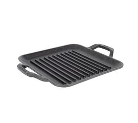 Гриль квадратный с двумя ручками, Chef Collection, 28 см, чугунный, LC11SGP, Lodge, фото 