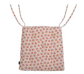 Подушка на стул из хлопка с графичным принтом Ягоды из коллекции Russian North, 40х40 см, Tkano, фото 